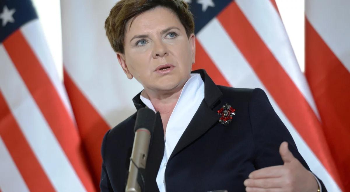 Premier Beata Szydło w USA: Polska to świetne miejsce do inwestowania