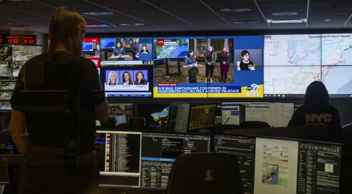 USA. Trzęsienie ziemi w rejonie Nowego Jorku i New Jersey