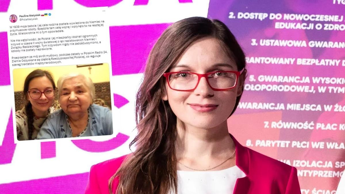 Szokujące słowa poseł Lewicy o reparacjach. Paulina Matysiak przeprasza za "skrót myślowy"