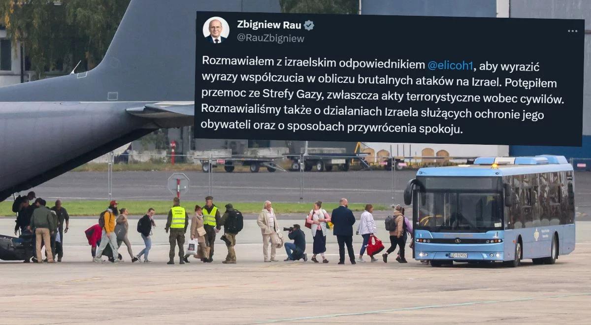 Ewakuacja Polaków z Izraela. Minister Rau: wpłynęło ponad 2 tys. zapytań do MSZ
