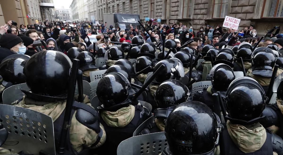 Rosja: kończą się protesty w obronie Nawalnego. Brutalne działania policji