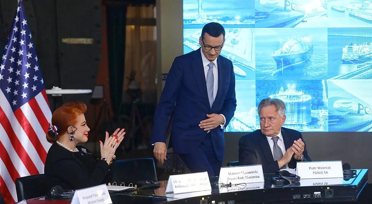 Premier: gaz z USA zwiększy naszą suwerenność energetyczną