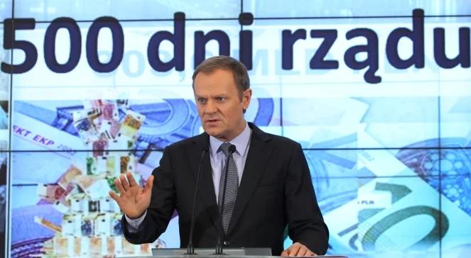 500 dni rządu. Premier Tusk: to były trudne dni