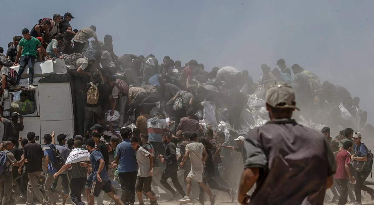 25 ton pomocy humanitarnej. Zrzuty z samolotów nad Strefą Gazy