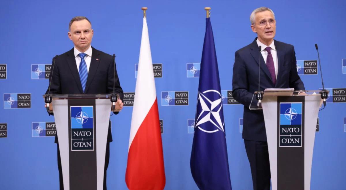 "NATO będzie bronić każdego centymetra terytorium Polski". Stoltenberg po spotkaniu z prezydentem Dudą