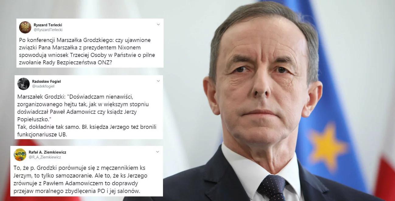 "Moralne zbydlęcenie", "obrzydliwe". Komentarze po wypowiedziach marszałka Senatu