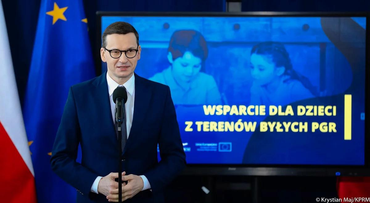 Wsparcie dla dzieci z terenów byłych PGR-ów. Premier przedstawił szczegóły