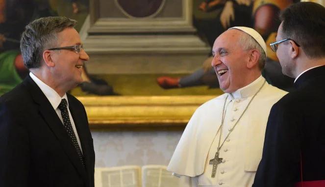 Prezydent i polska delegacja u papieża Franciszka