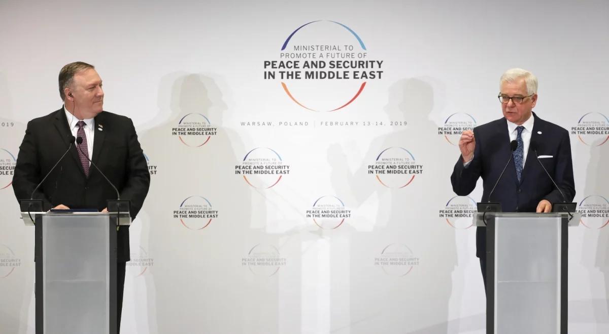 Konferencja bliskowschodnia. Mike Pompeo: będziemy kontynuować proces pokojowy