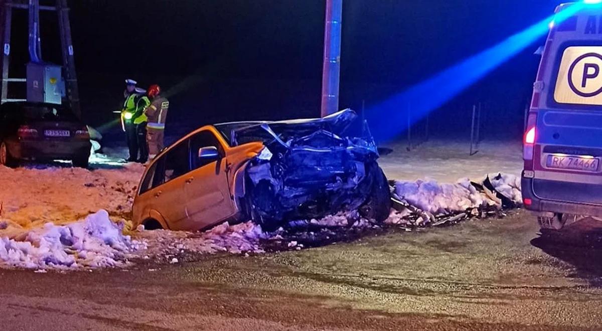 Pijany kierowca spowodował wypadek. Są ranni, w tym dzieci