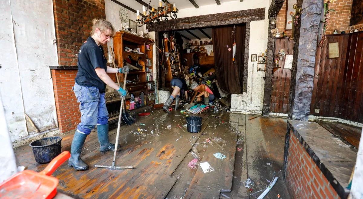 Trwa usuwanie skutków powodzi w Belgii. Rośnie bilans ofiar śmiertelnych