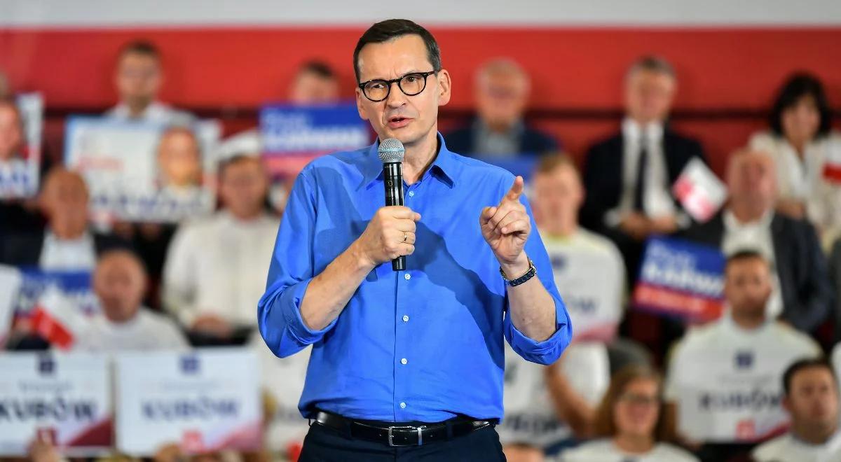 Premier Morawiecki: najbliższe wybory zadecydują o sprawach fundamentalnych