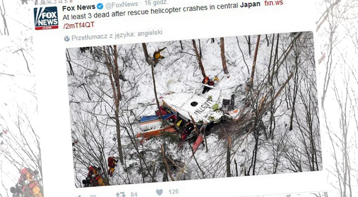 Japonia: dziewięć osób zginęło w katastrofie śmigłowca ratunkowego