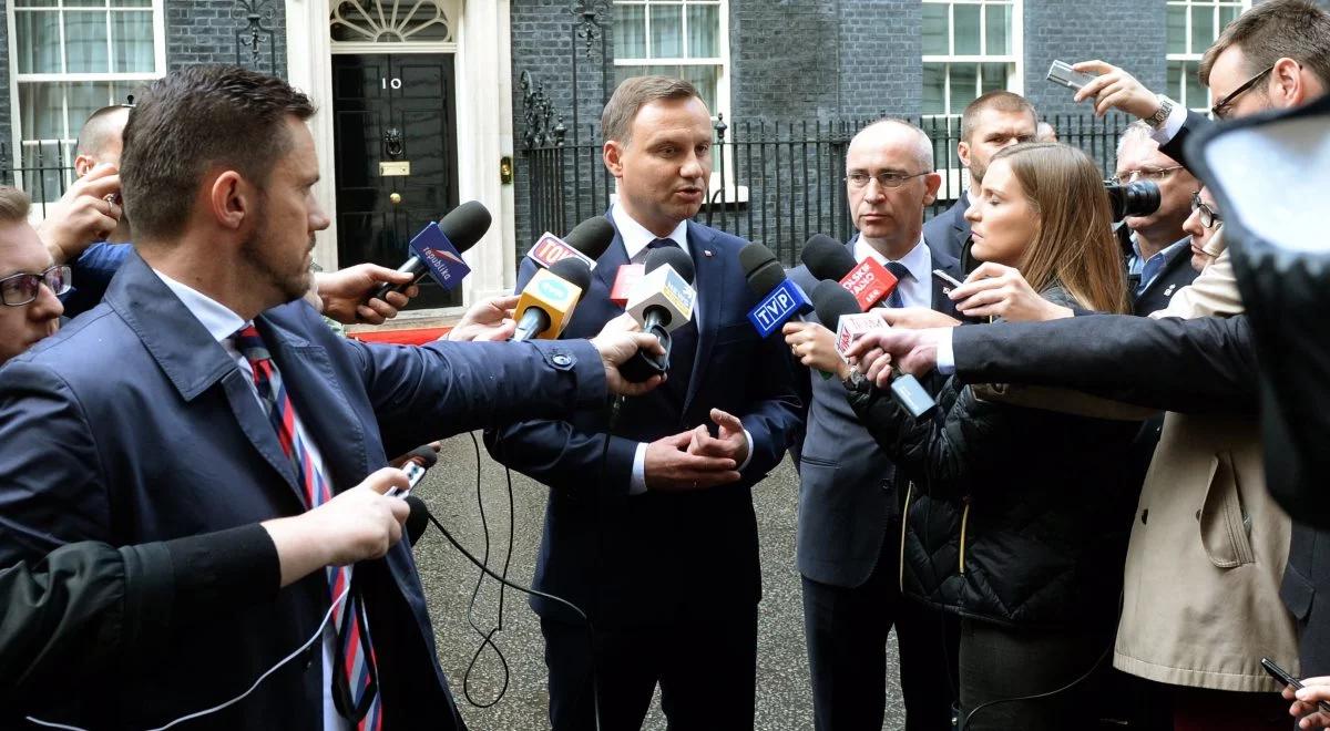 Wizyta Andrzeja Dudy w Londynie. Kancelaria Prezydenta: samochód zapewniły służby brytyjskie