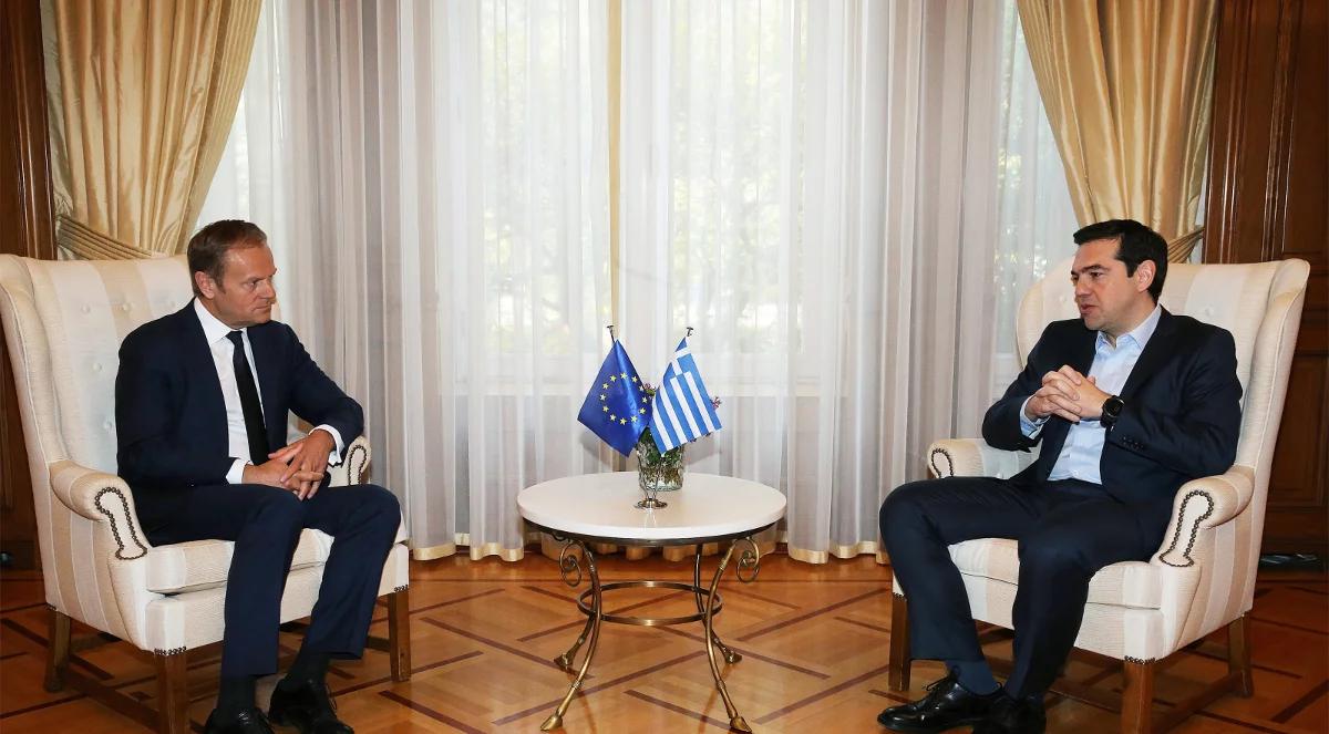 Grecja: Donald Tusk i Alekis Tsipras o przyszłości Europy