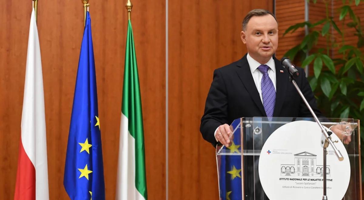 Prezydent w Rzymie:  Europa  powinna stać się samowystarczalna w produkcji środków potrzebnych w czasie pandemii