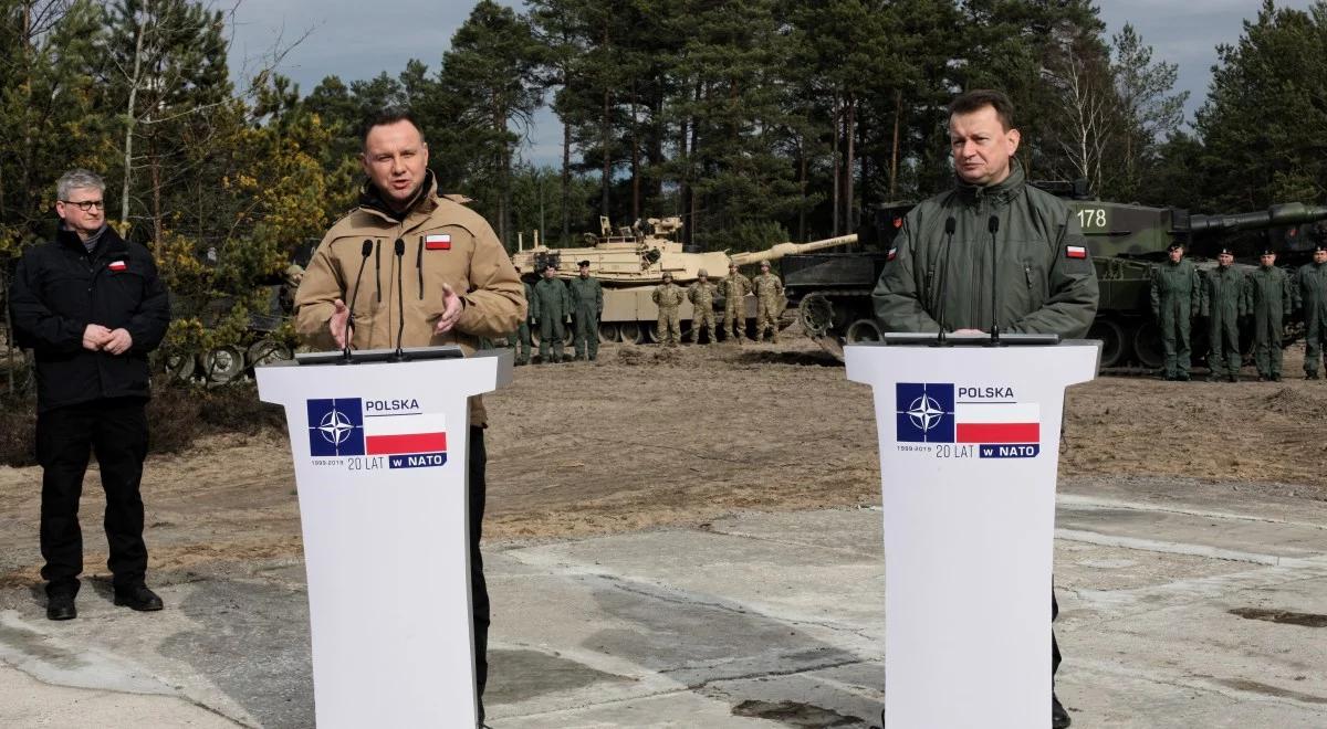 20 lat Polski w NATO. Prezydent i szef MON z wizytą w "pancernej stolicy" 