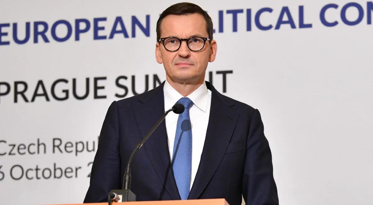 Premier Morawiecki: szczyt w Pradze potwierdził, że Rosja jest w pełnej izolacji