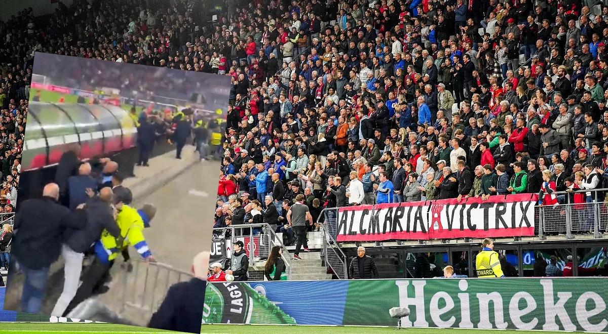 Legia nie była pierwsza. Haniebne sceny na stadionie w Alkmaar miały miejsce zaledwie pół roku temu [WIDEO]