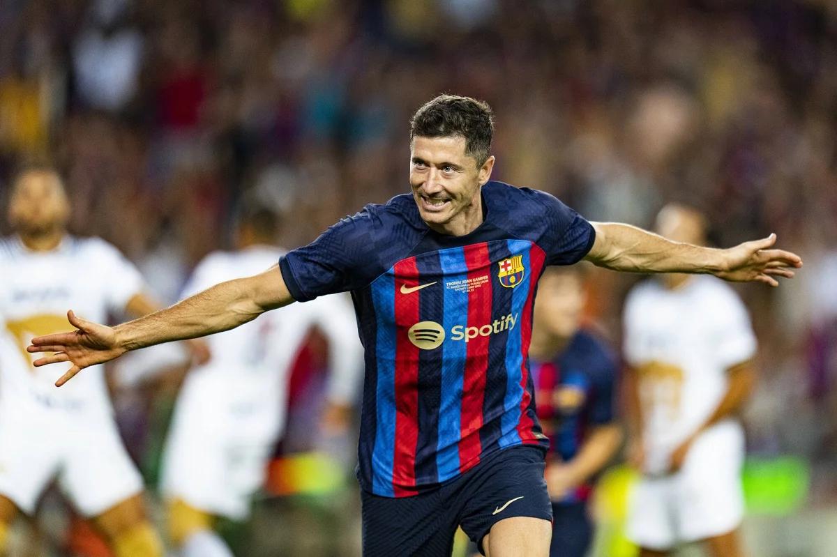 Robert Lewandowski z pierwszą bramką w barwach Barcelony. Popis "Blaugrany" na Camp Nou [WIDEO]