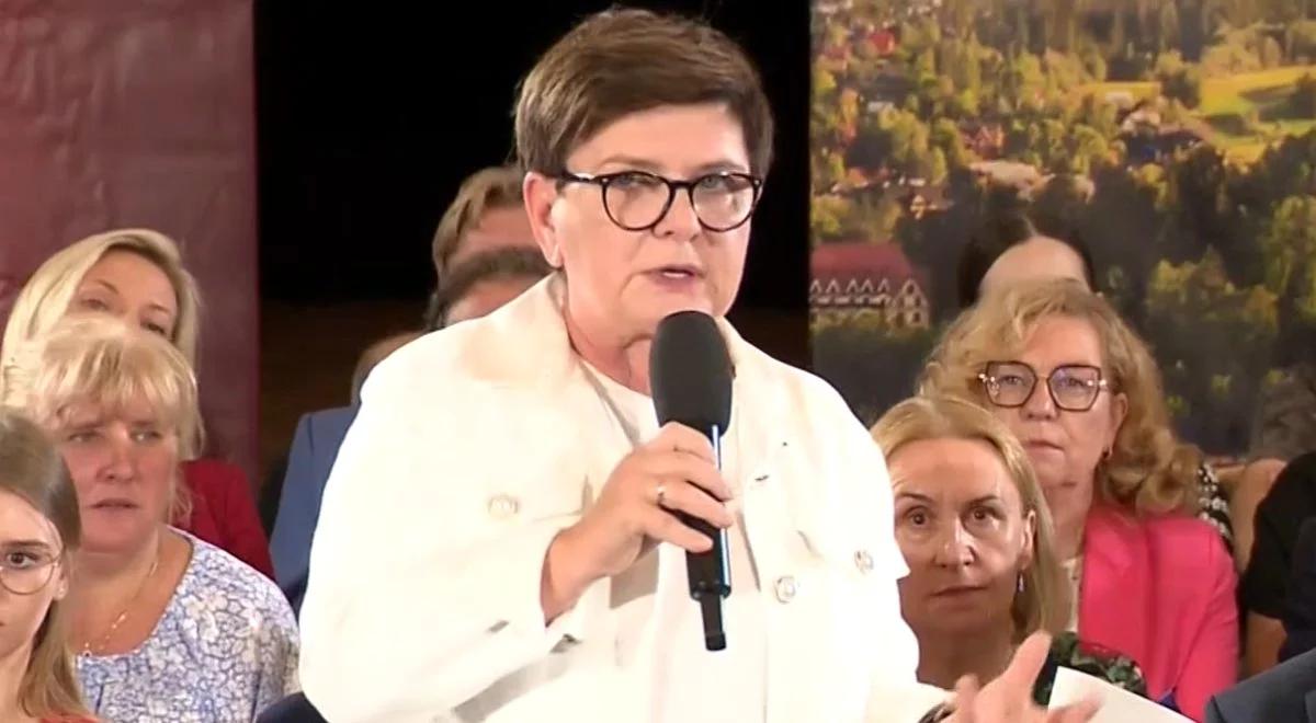 "My dbamy o bezpieczeństwo i bronimy Polski, oni likwidowali naszą armię". Beata Szydło o rządach PO-PSL