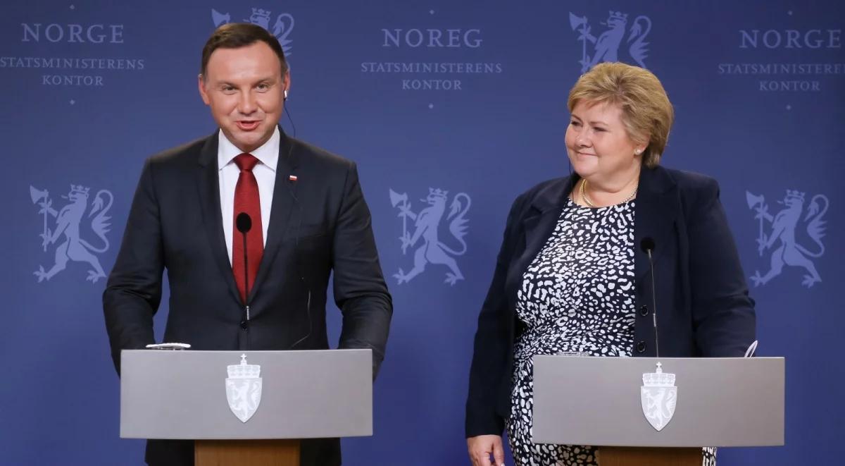 Dostawy gazu z Norwegii do Polski? Prezydent Duda i premier Solberg rozmawiali o współpracy energetycznej