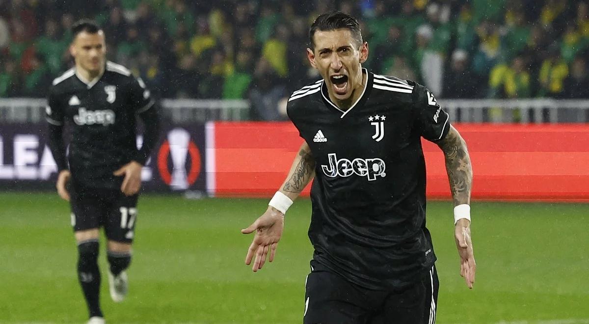 Liga Europy: Juventus awansował do 1/8 finału. Angel Di Maria z hat-trickiem