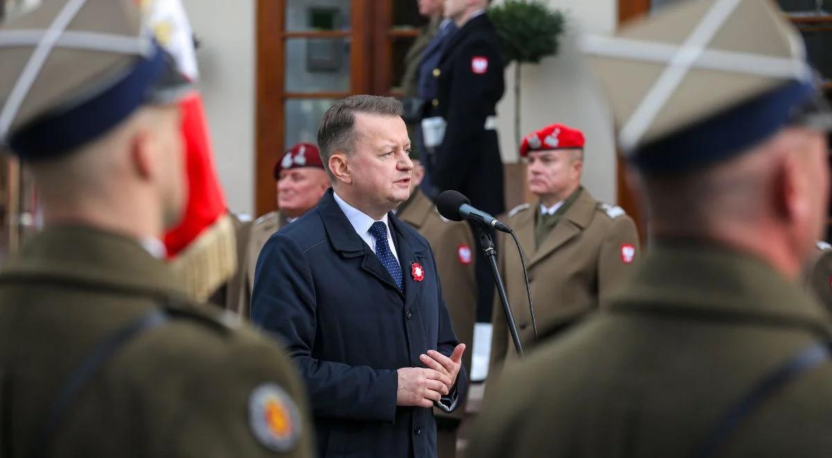 Szef MON do żołnierzy: dbajmy o to, aby decyzje dotyczące Polski i Polaków zapadały w Warszawie