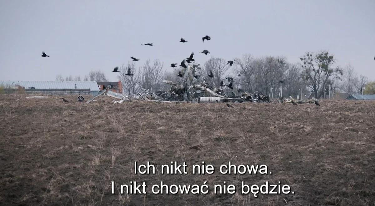 "Ciał rosyjskich pilotów nie pochowamy, rozniosą je wrony". ​Tak wygląda pole bitwy pod Kijowem