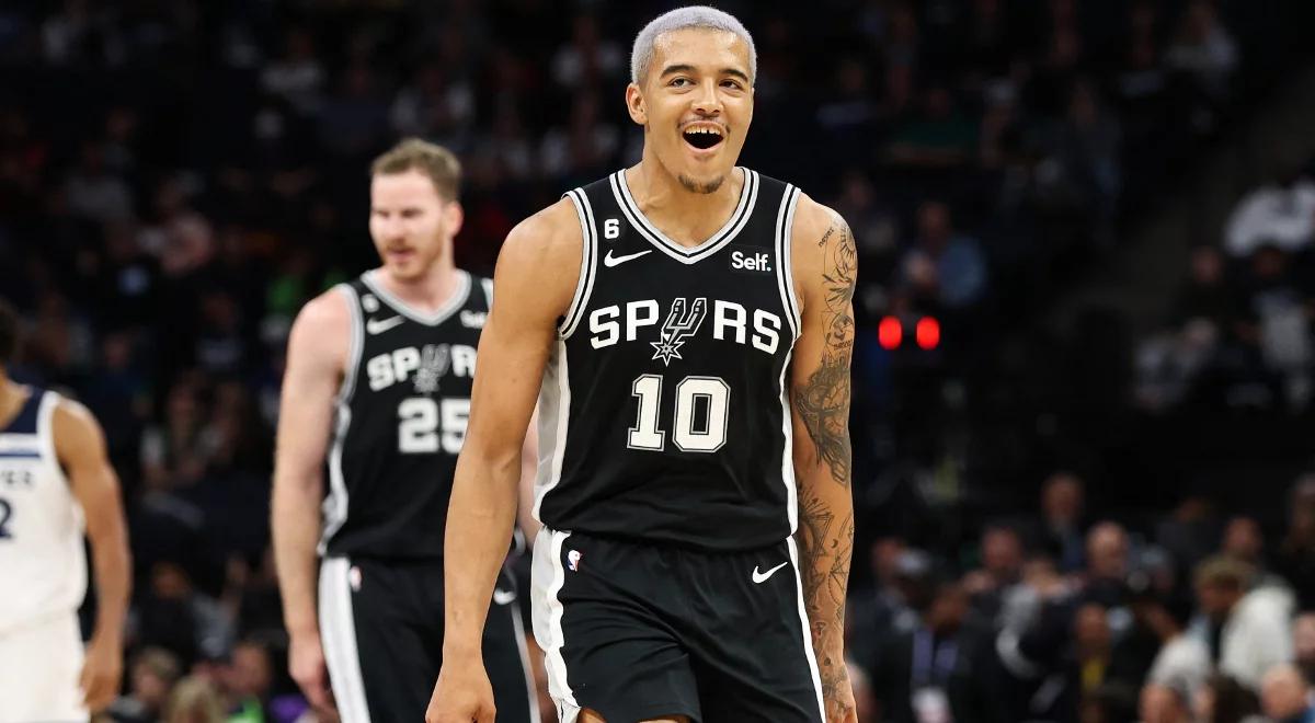 NBA: Jeremy Sochan pokazał klasę. Rekordowy występ Polaka i kolejna wygrana Spurs 