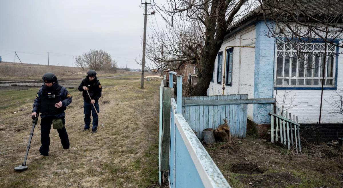 Ukraiński policjant zatrzymany za pomoc rosyjskim okupantom. Stracił stopę na zostawionej przez nich minie
