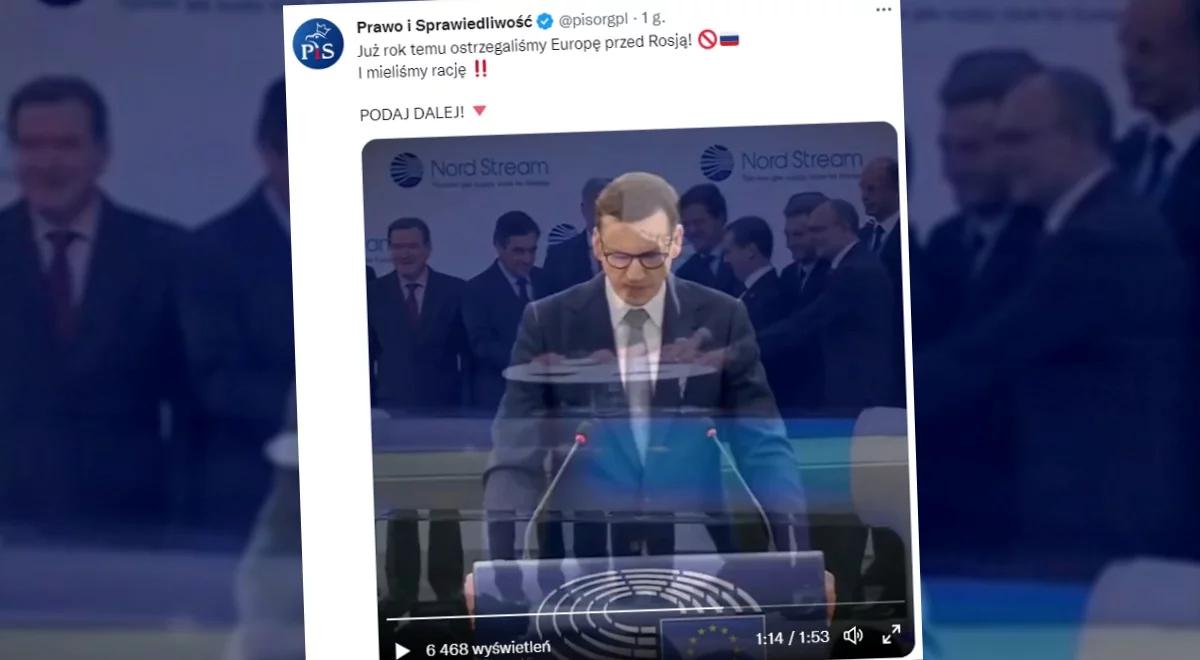 "Ostrzegaliśmy przed Rosją i mieliśmy rację". PiS nowym spotem uderza w PO i politykę niemiecką