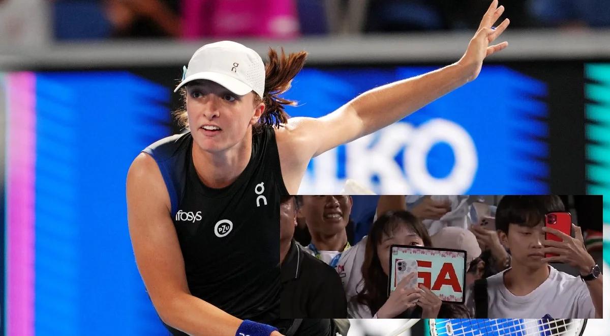 WTA Tokio: Iga Świątek gwiazdą w Japonii. "Tak wielu fanów tak daleko od mojego kraju"