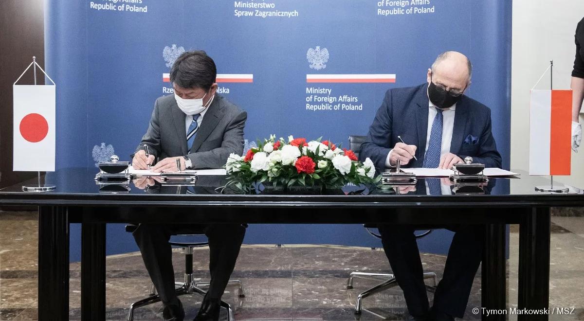 Szefowie MSZ Polski i Japonii przyjęli plan działania w ramach strategicznego partnerstwa