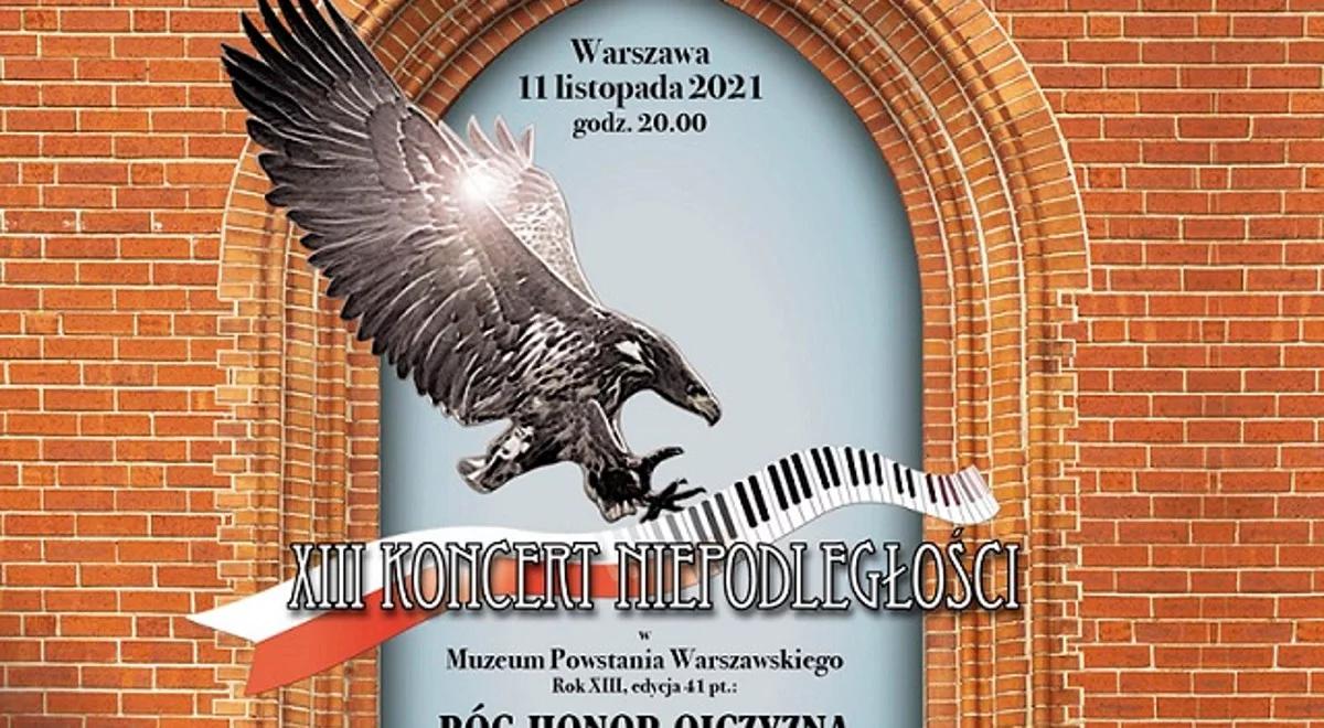 13. Koncert Niepodległości "Bóg Honor Ojczyzna" w Muzeum Powstania Warszawskiego