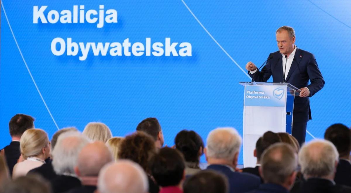 Rada Krajowa PO. Tusk studzi nastroje. "Nie zachłystujmy się sondażami"