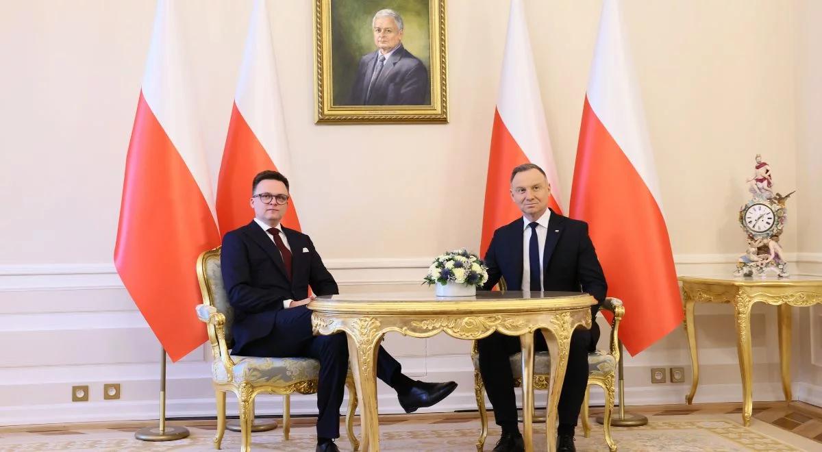 Sprawa Kamińskiego i Wąsika. Prezydent spotkał się z marszałkiem Sejmu