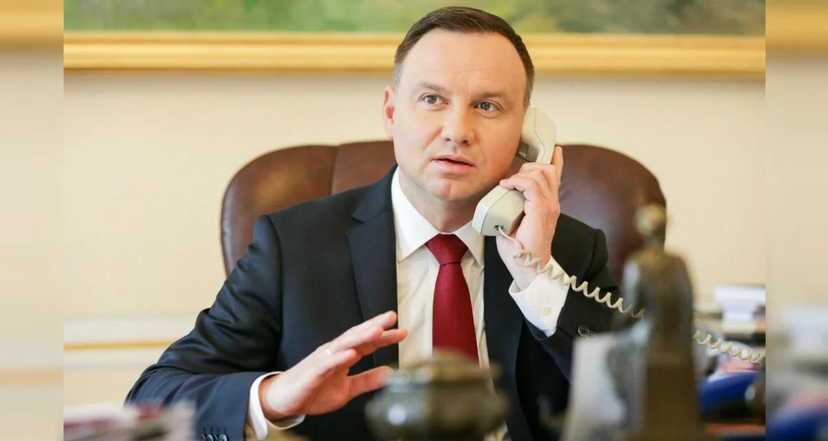 Prezydent Andrzej Duda rozmawiał telefonicznie z prezydent Gruzji