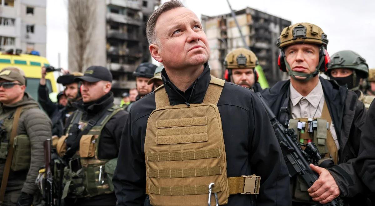 "To jest zagłada. Sankcje wobec Rosji powinny polegać na jej całkowitym wykluczeniu". Andrzej Duda wrócił z Ukrainy