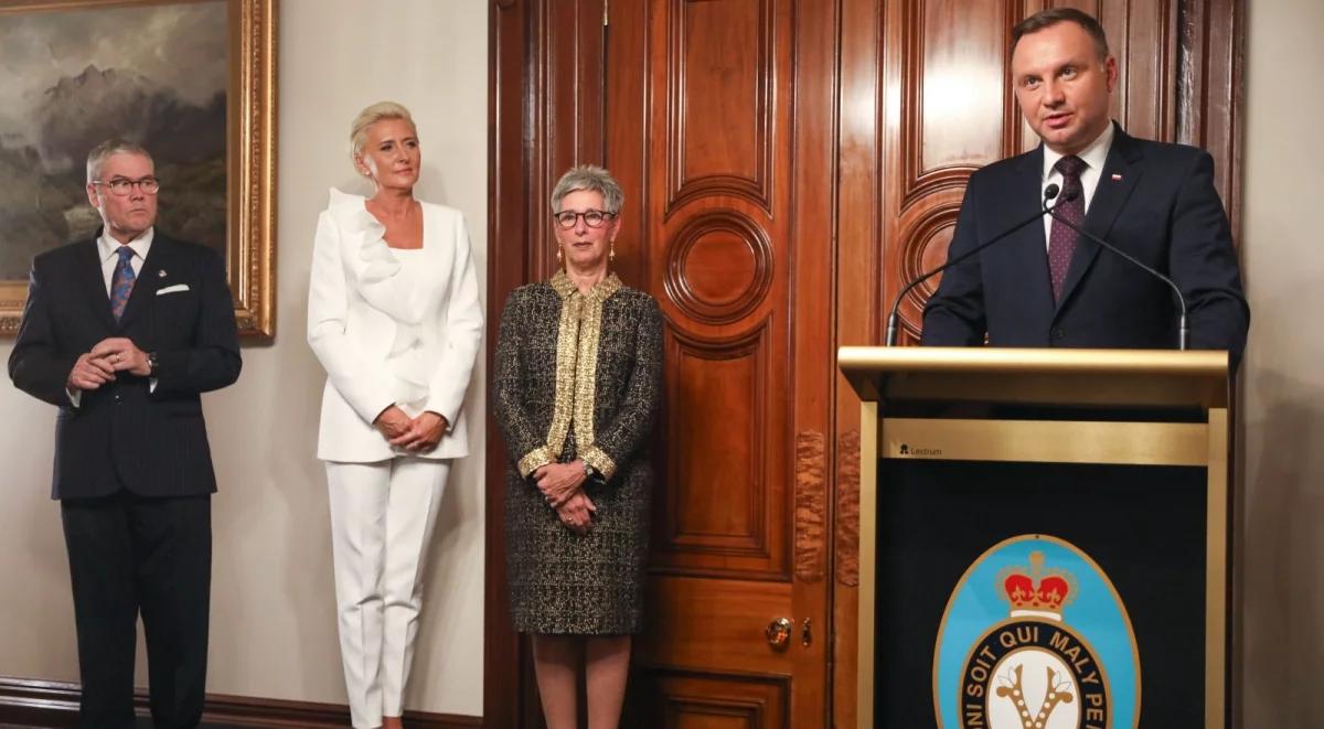 Prezydent: rozwijanie współpracy gospodarczej i chęć spotkania z rodakami to powody wizyty w Australii 