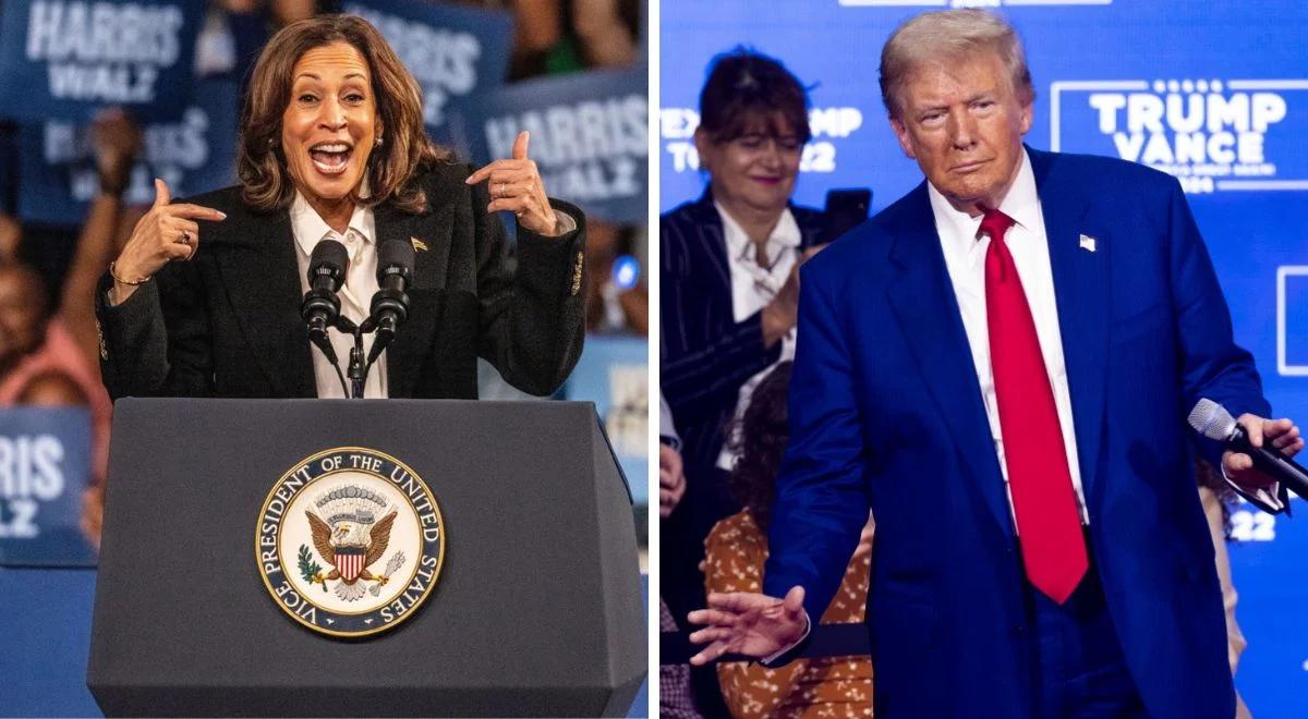 "Dziwnie się kiwał". Trump odpowiada: jestem zdrowszy niż Kamala Harris