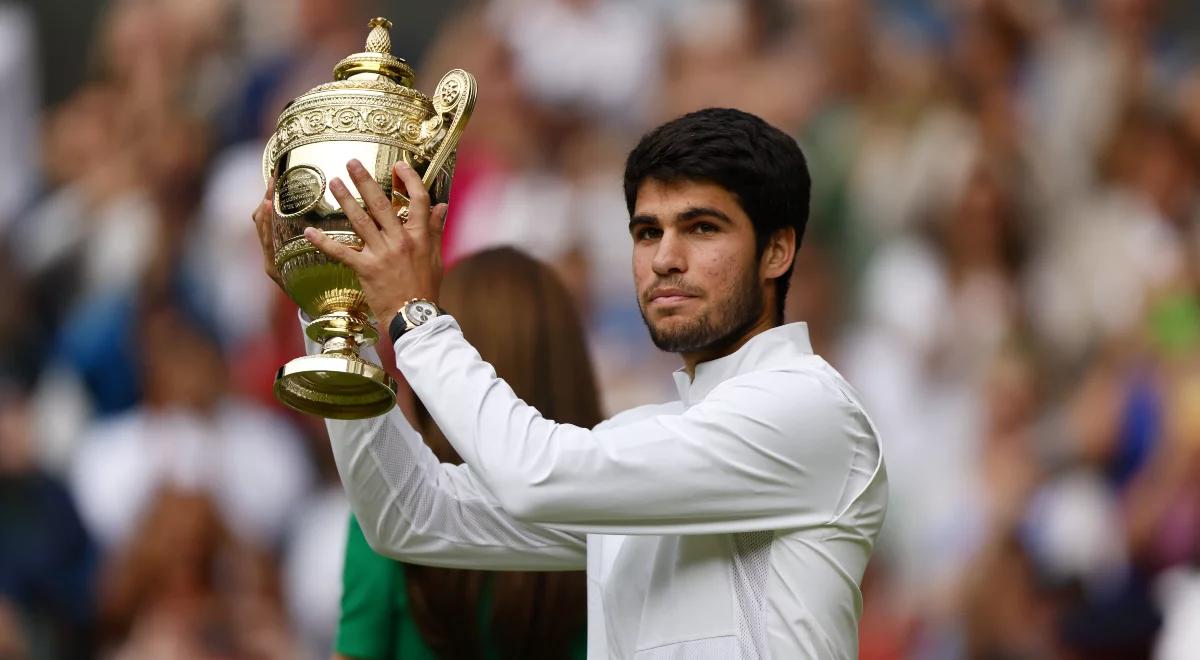 Wygrał Wimbledon, teraz odpuszcza. Carlos Alcaraz nie zagra w najbliższych turniejach