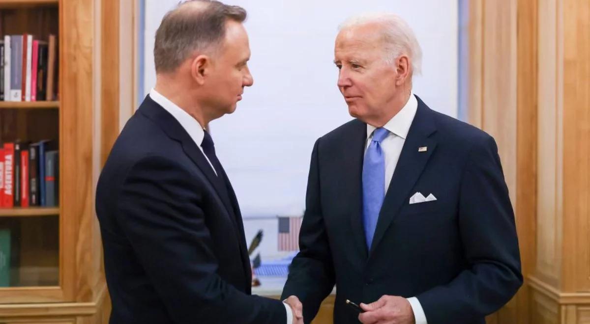 Andrzej Duda podziękował Joe Bidenowi. "Pana obecność w Warszawie to dowód siły polsko-amerykańskiego sojuszu"