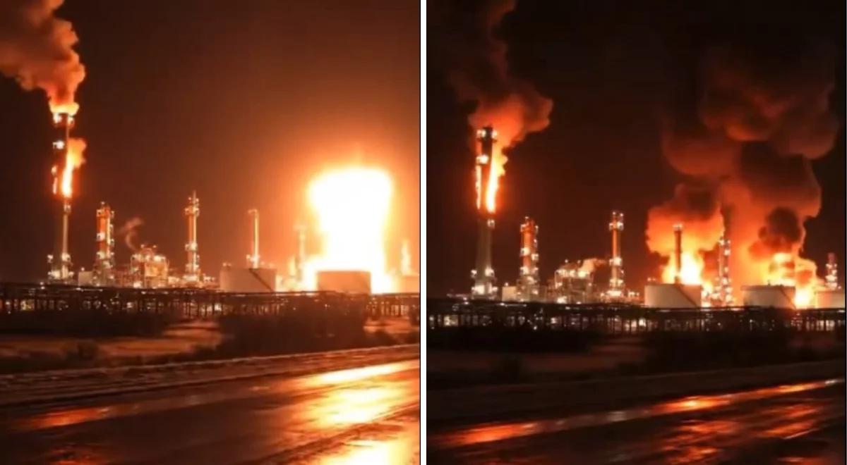 Ukraińskie drony uderzyły w zakłady Łukoilu. Pożar widoczny nawet z satelitów NASA