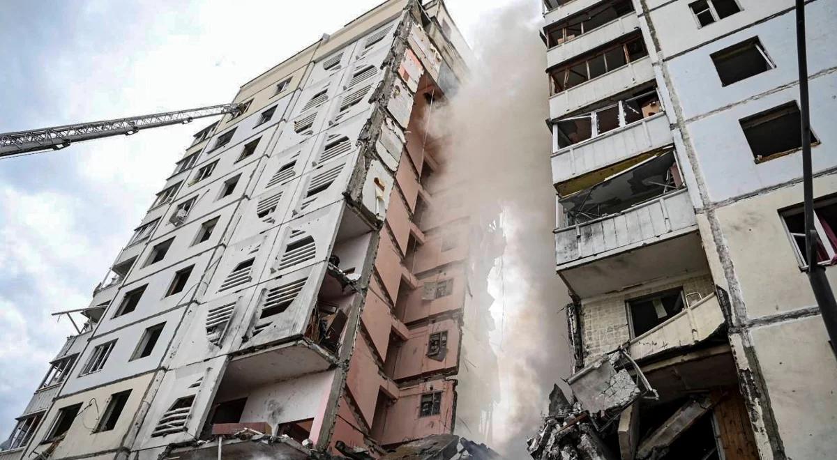 Runął blok mieszkalny w Biełgorodzie. Rosja oskarża Ukrainę o atak