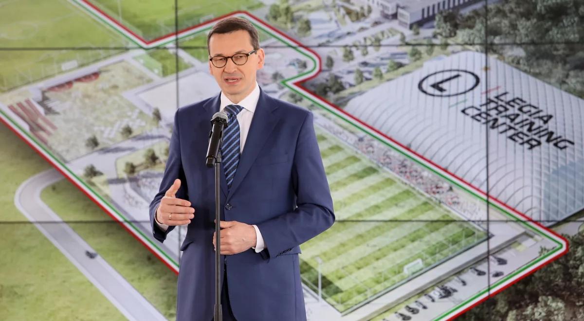 Mateusz Morawiecki w ośrodku szkoleniowym Legii: polska piłka wejdzie do wyższej ligi