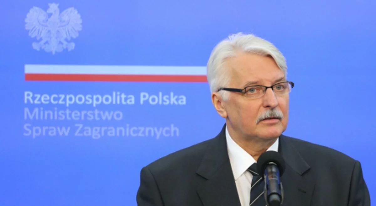 Szef MSZ: przyjąłem wybór Trumpa ze spokojem, a nawet z pewną nadzieją
