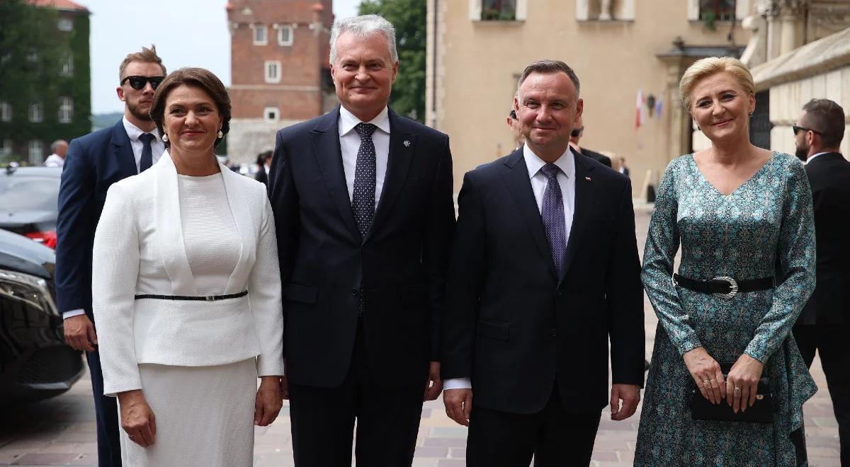 "Czas związania naszych narodów, był dla nas czasem najlepszym". Andrzej Duda podczas wizyty prezydenta Litwy