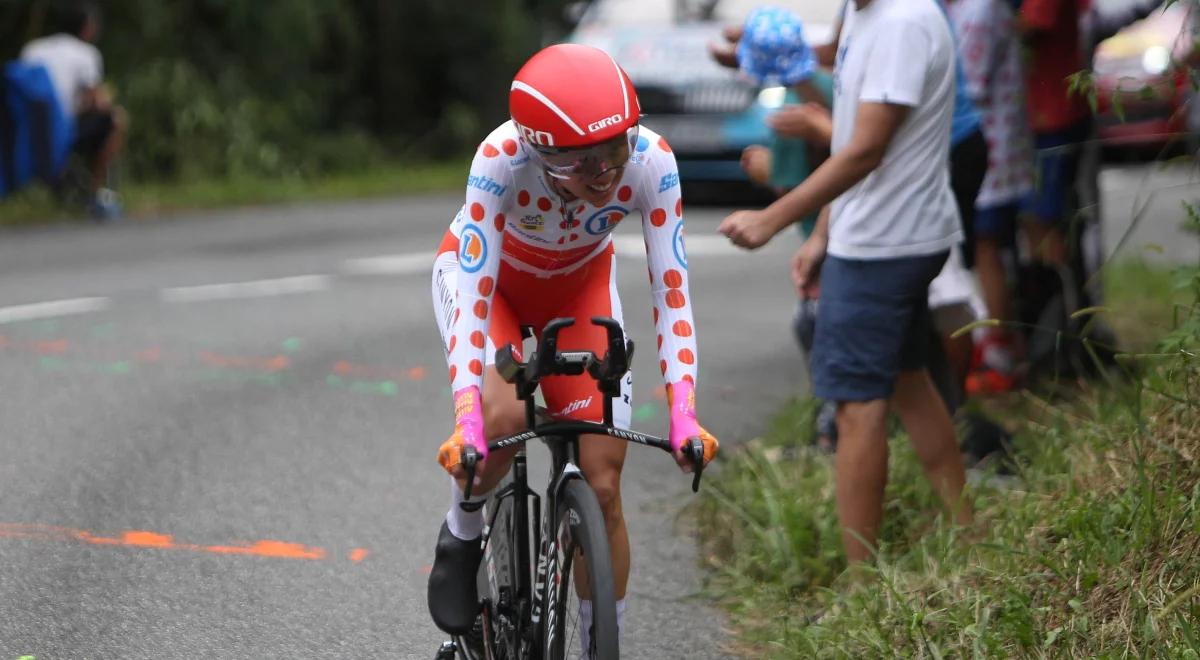 Katarzyna Niewiadoma na podium Wyścigu dookoła Flandrii. Historyczny sukces Polki