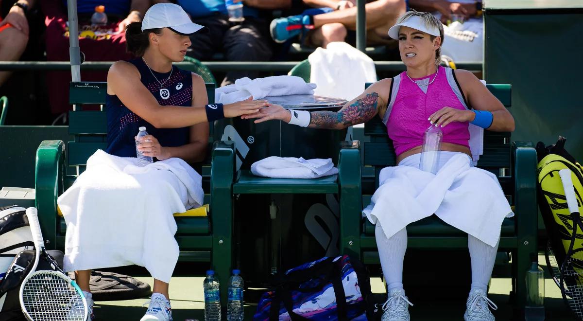 WTA Indian Wells: Świątek i Mattek-Sands odpadły z turnieju debla po dramatycznej walce 